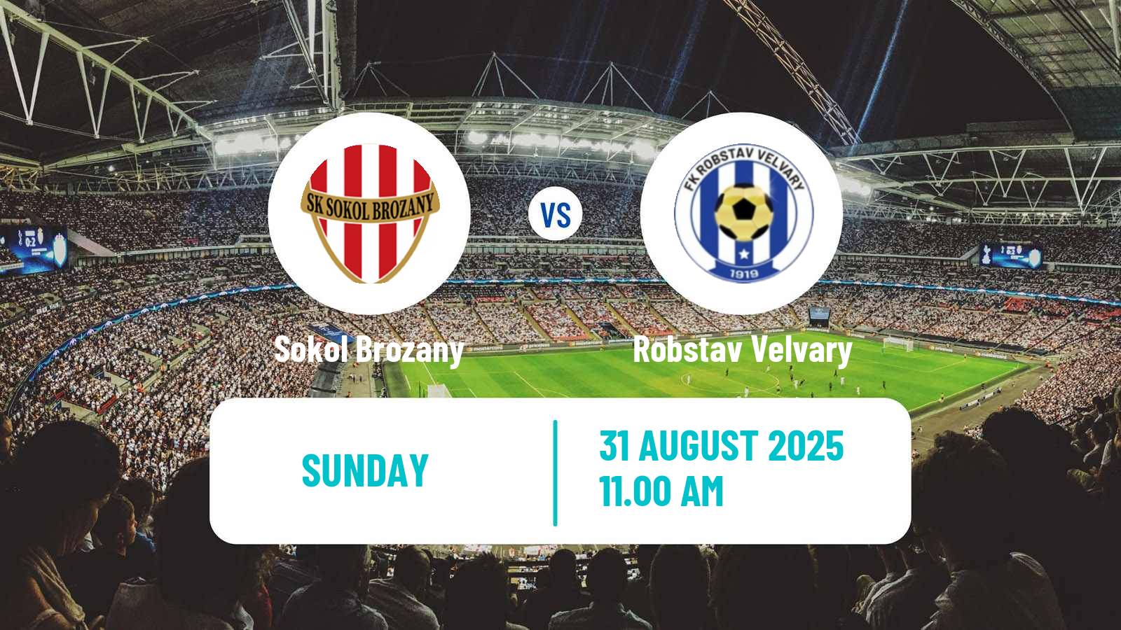 Soccer Czech CFL Group B Sokol Brozany - Robstav Velvary