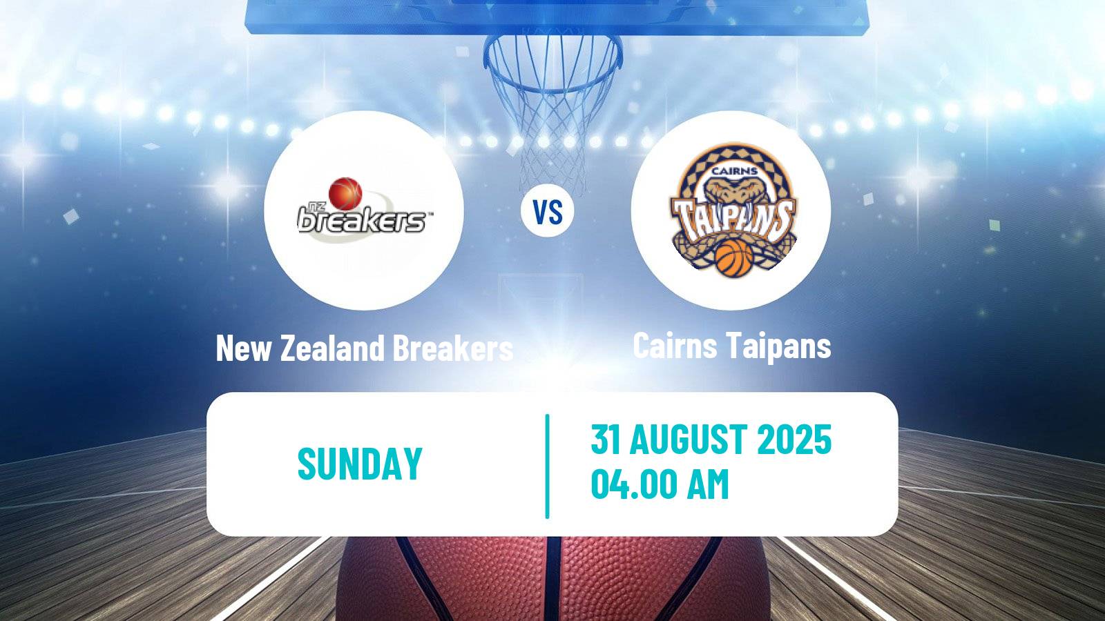 Basketball Club Friendly Basketball New Zealand Breakers - Cairns Taipans