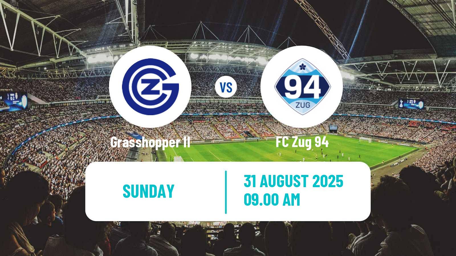 Soccer Swiss 1 Liga Classic Group 2 Grasshopper II - Zug 94