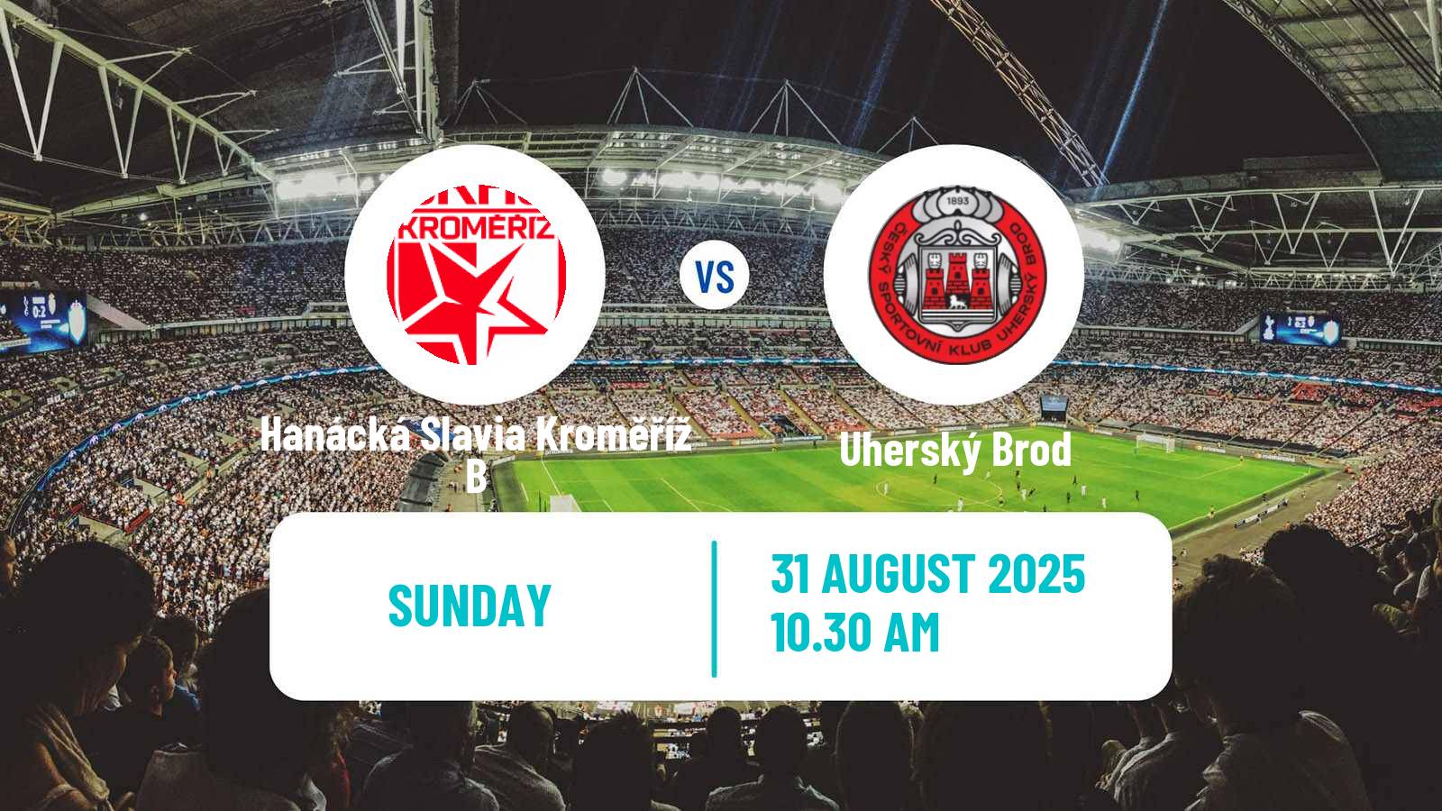 Soccer Czech Division E Hanácká Slavia Kroměříž B - Uherský Brod