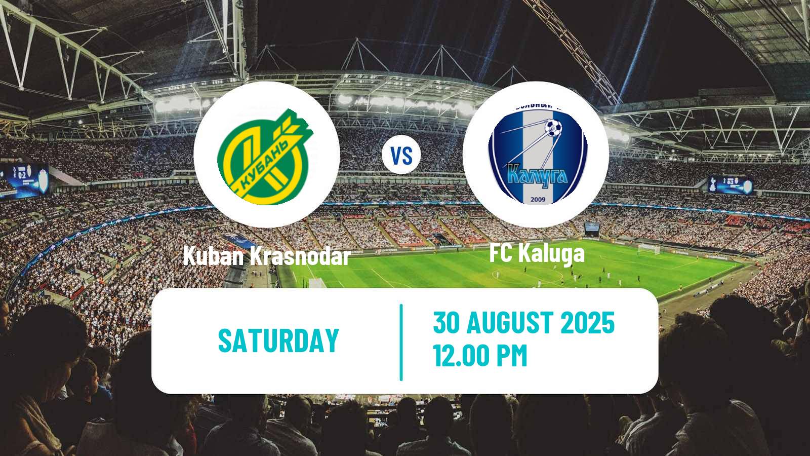 Soccer Russian FNL 2 Division A Silver Kuban Krasnodar - Kaluga