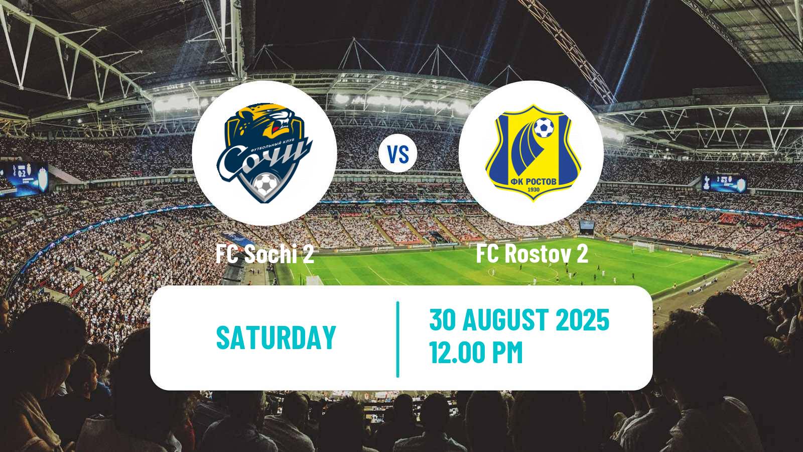 Soccer FNL 2 Division B Group 1 Sochi 2 - Rostov 2