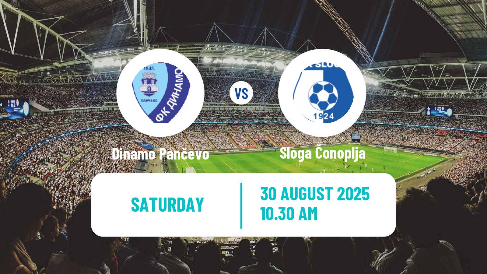 Soccer Serbian Srpska Liga - Vojvodina Dinamo Pančevo - Sloga Čonoplja