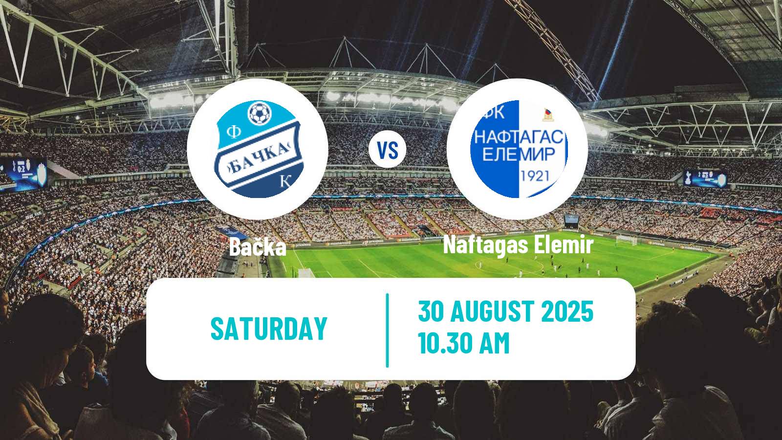 Soccer Serbian Srpska Liga - Vojvodina Bačka - Naftagas Elemir