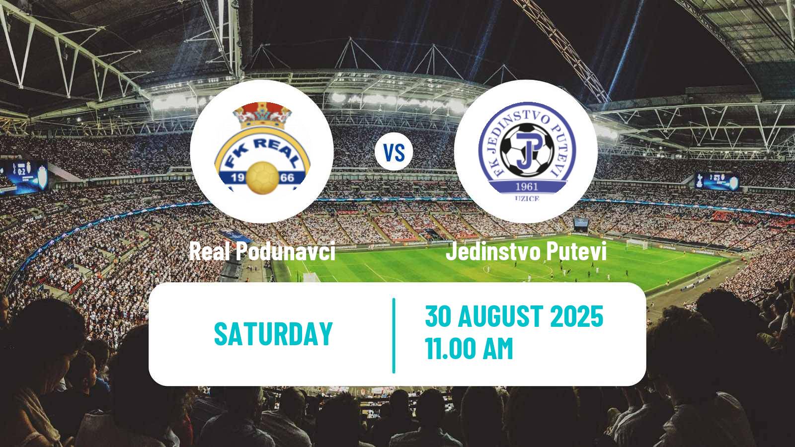 Soccer Serbian Srpska Liga - West Real Podunavci - Jedinstvo Putevi