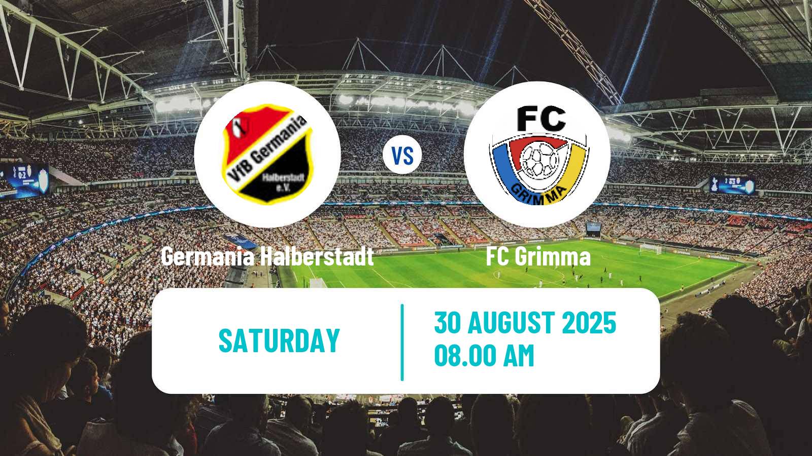 Soccer German Oberliga NOFV- Süd Germania Halberstadt - Grimma