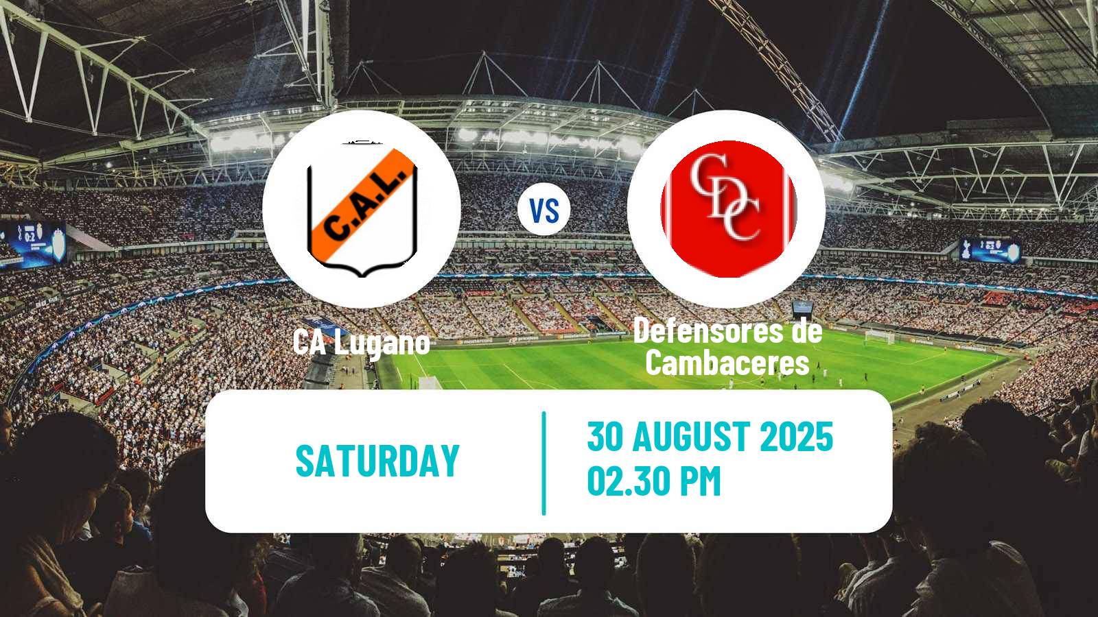 Soccer Argentinian Primera C Lugano - Defensores de Cambaceres