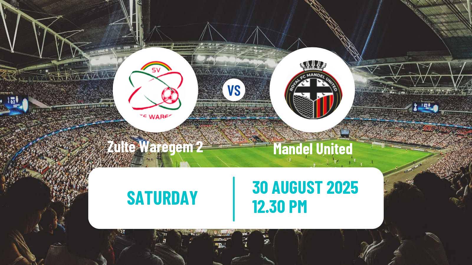 Soccer Belgian Second Amateur Division Group A Zulte Waregem 2 - Mandel United