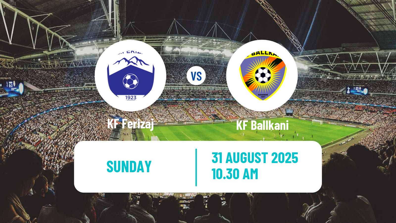 Soccer Kosovo Superliga Ferizaj - Ballkani