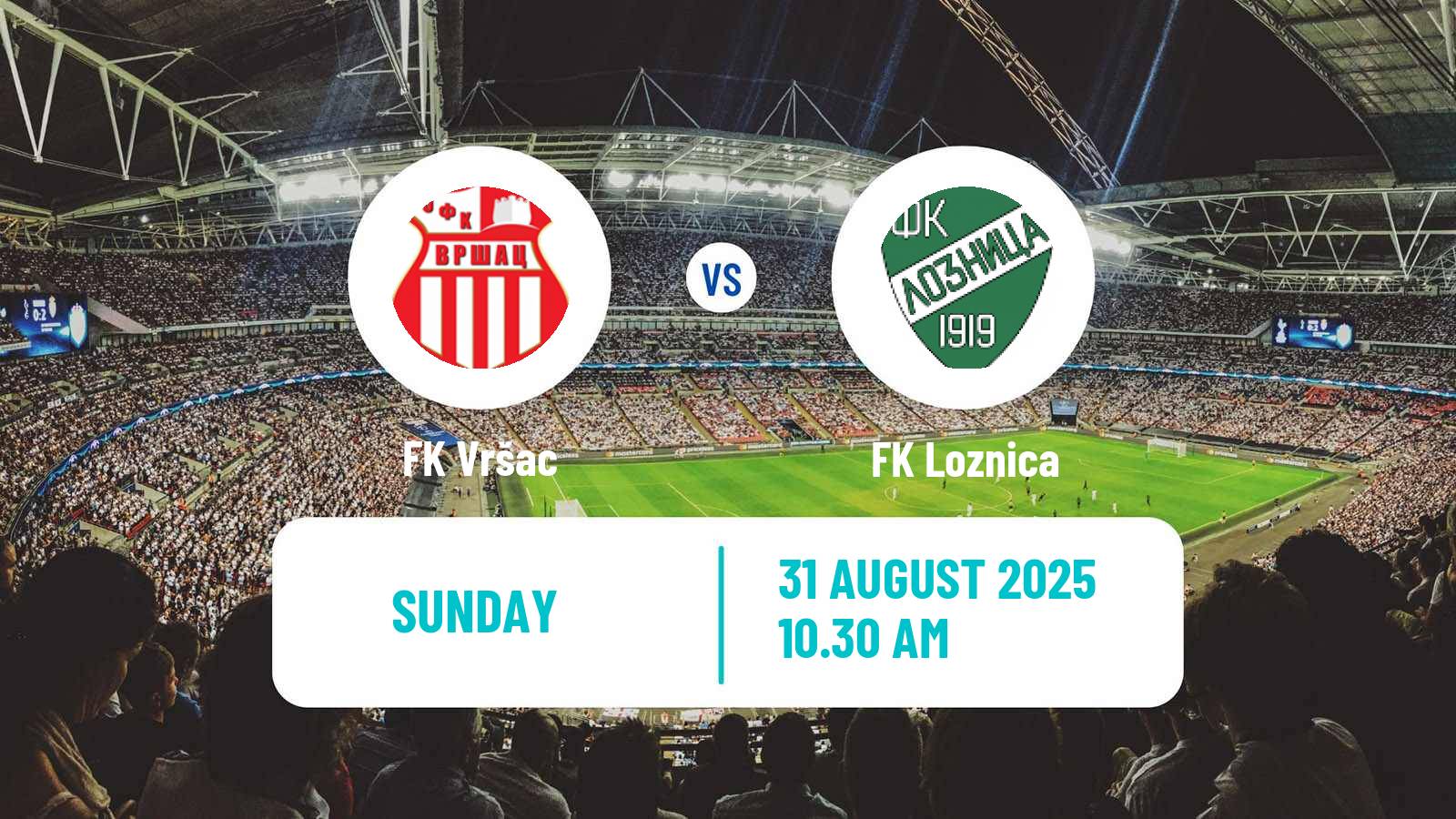 Soccer Serbian Prva Liga Vršac - Loznica
