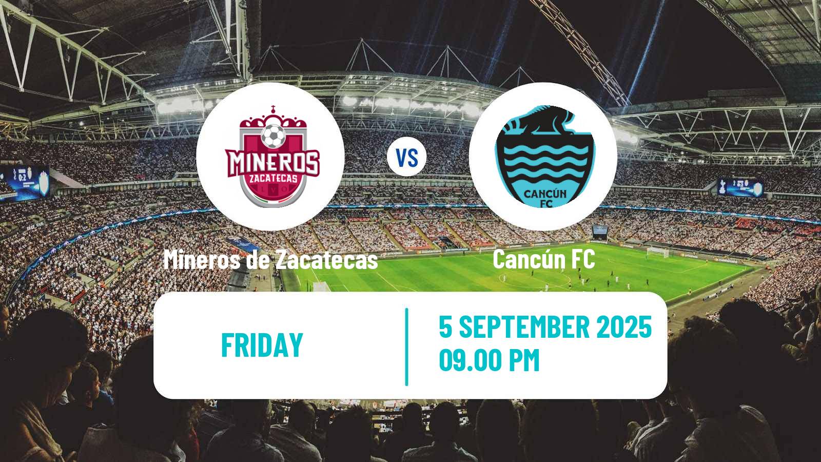Soccer Mexican Liga de Expansion MX Mineros de Zacatecas - Cancún