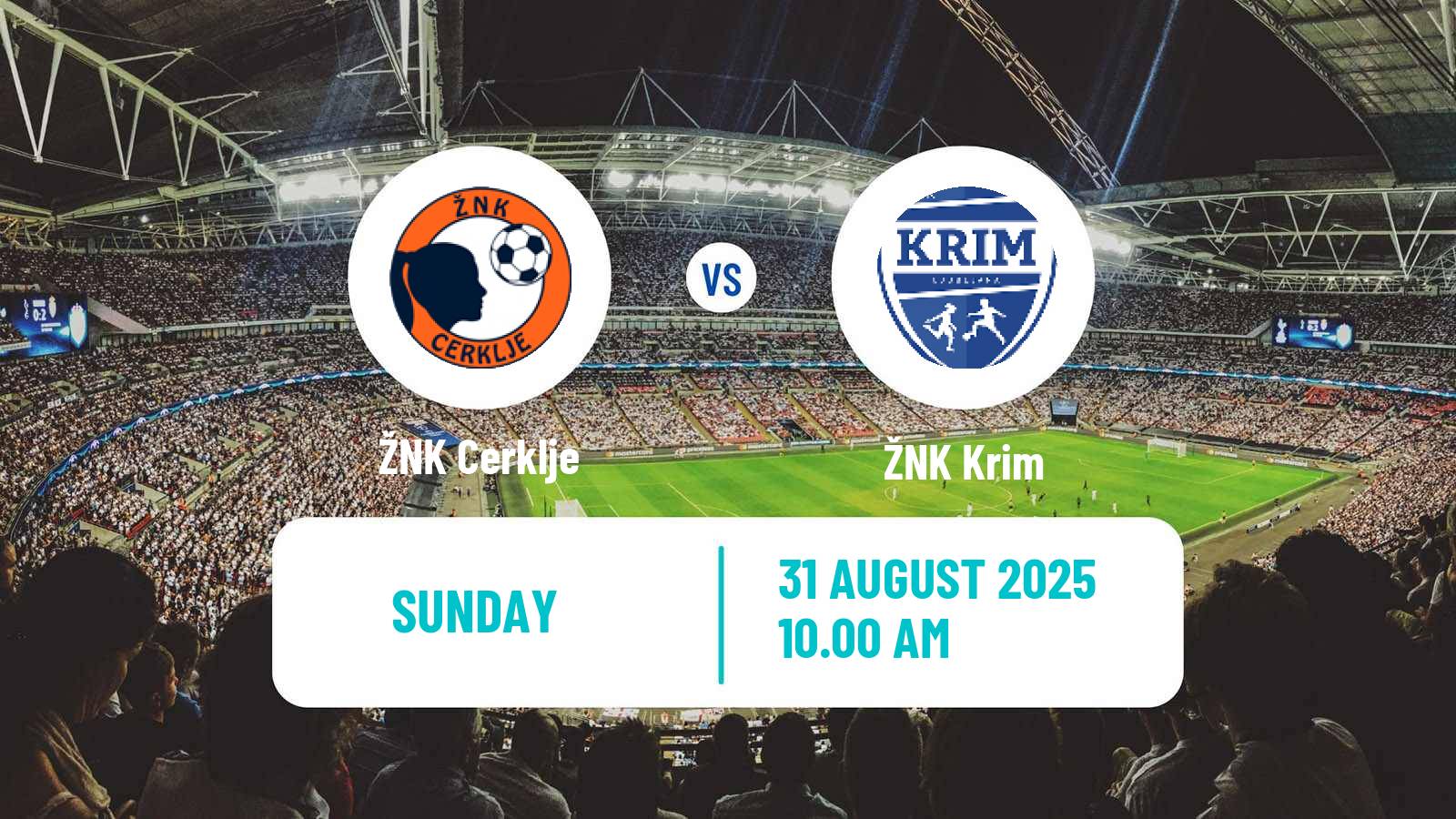 Soccer Slovenian 1 SZNL Women Cerklje - Krim
