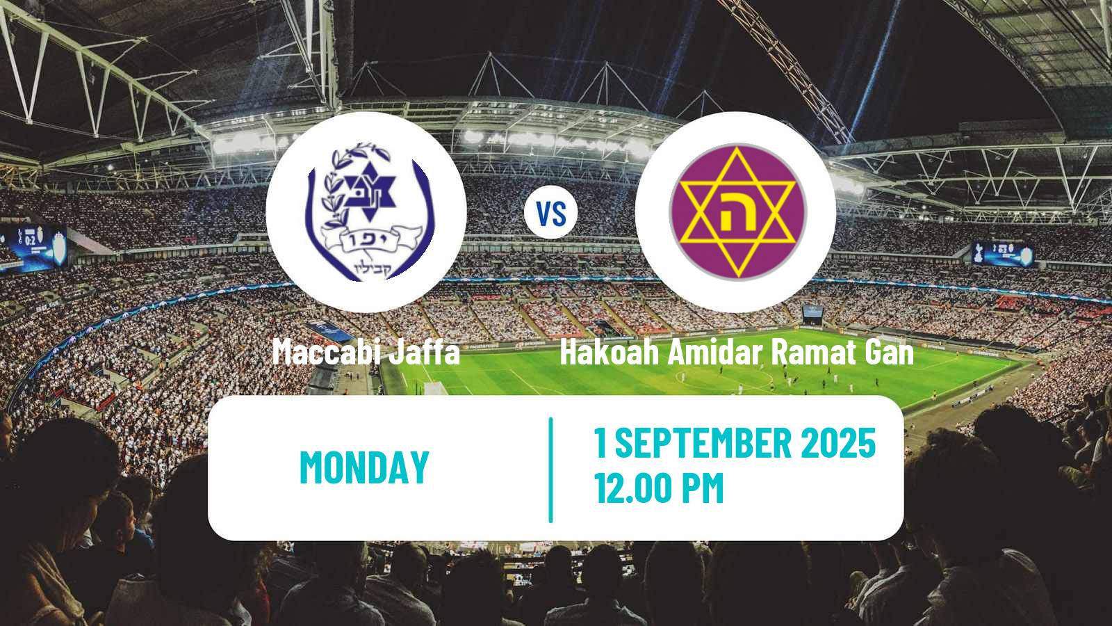 Soccer Israeli Liga Leumit Maccabi Jaffa - Hakoah Amidar Ramat Gan