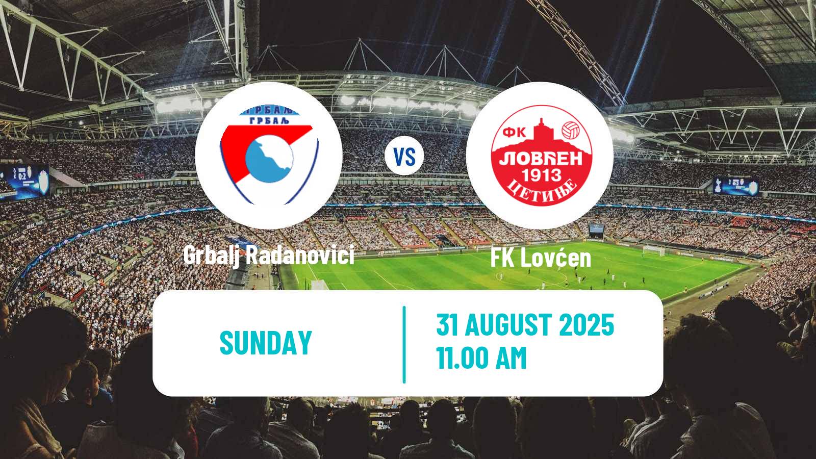 Soccer Montenegrin Druga Liga Grbalj Radanovici - Lovćen