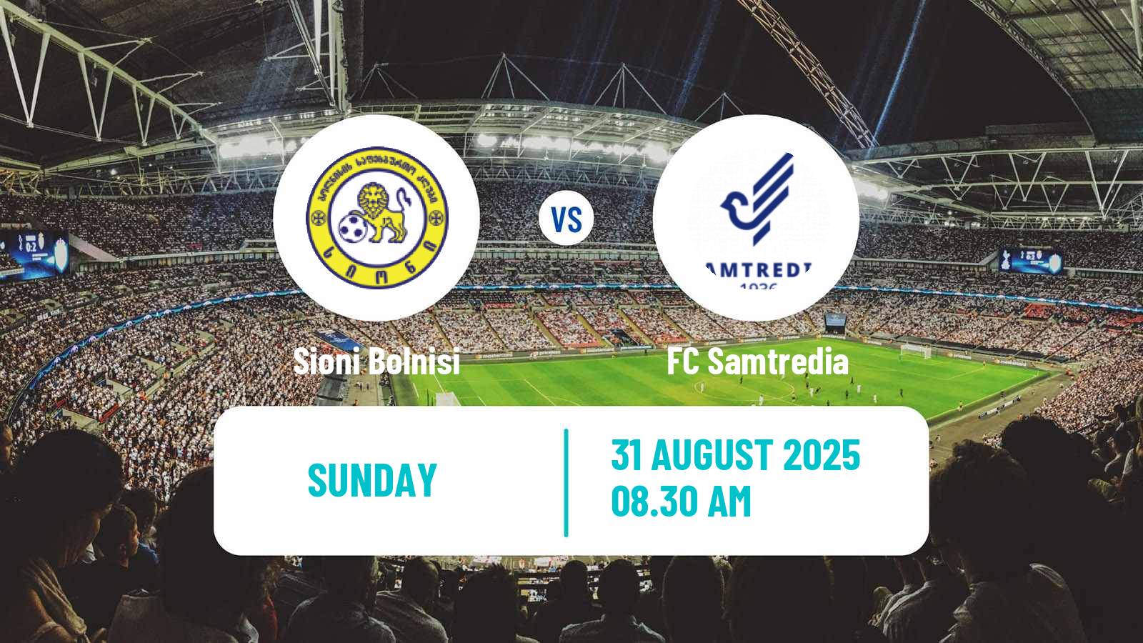 Soccer Georgian Erovnuli Liga 2 Sioni Bolnisi - Samtredia