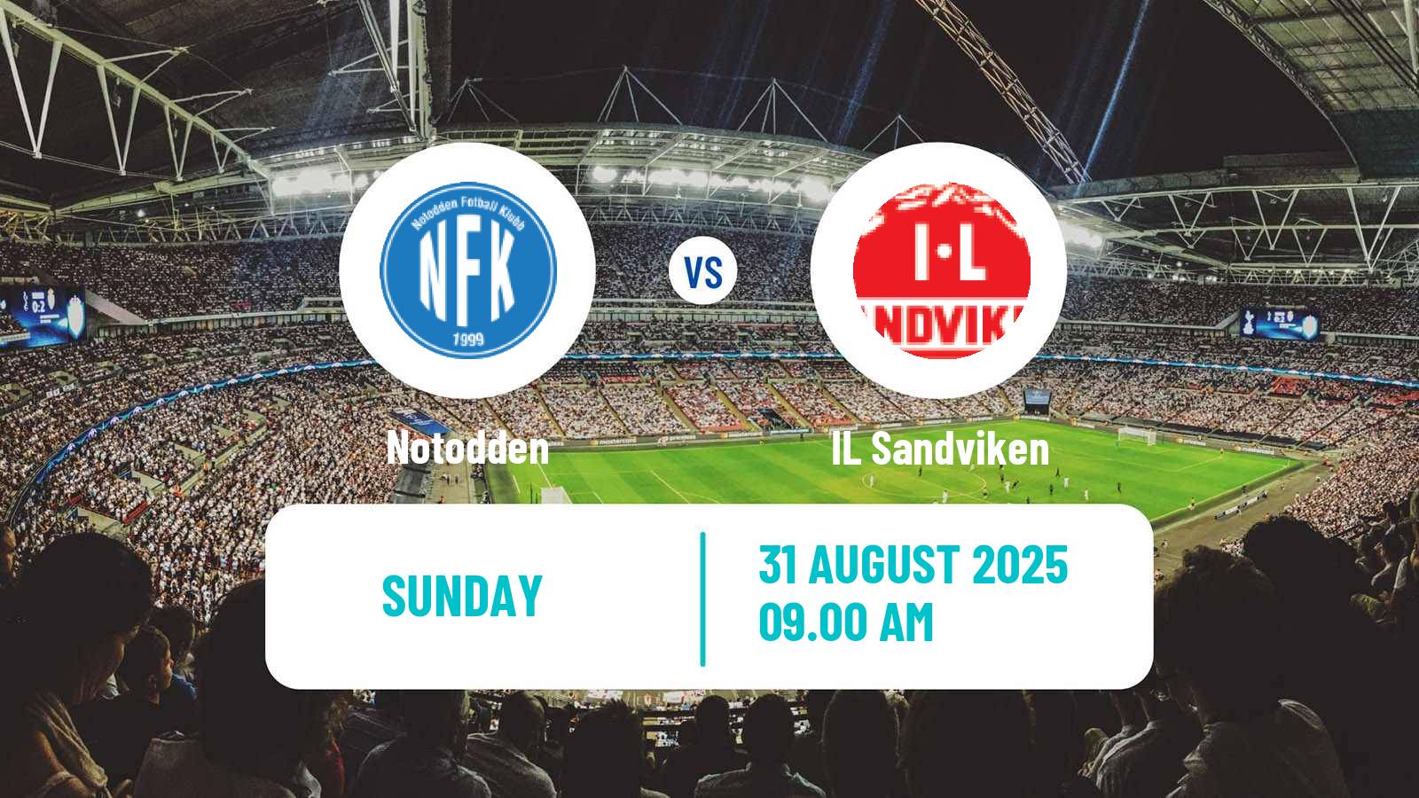Soccer Norwegian Division 2 - Group 1 Notodden - Sandviken