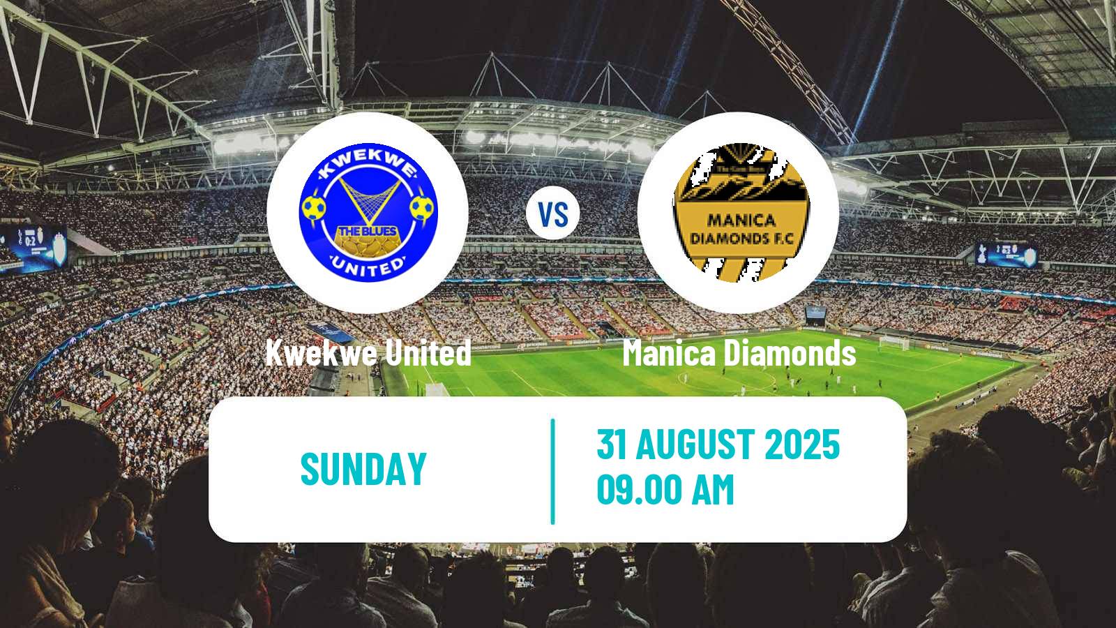 Soccer Zimbabwe Premier League Kwekwe United - Manica Diamonds