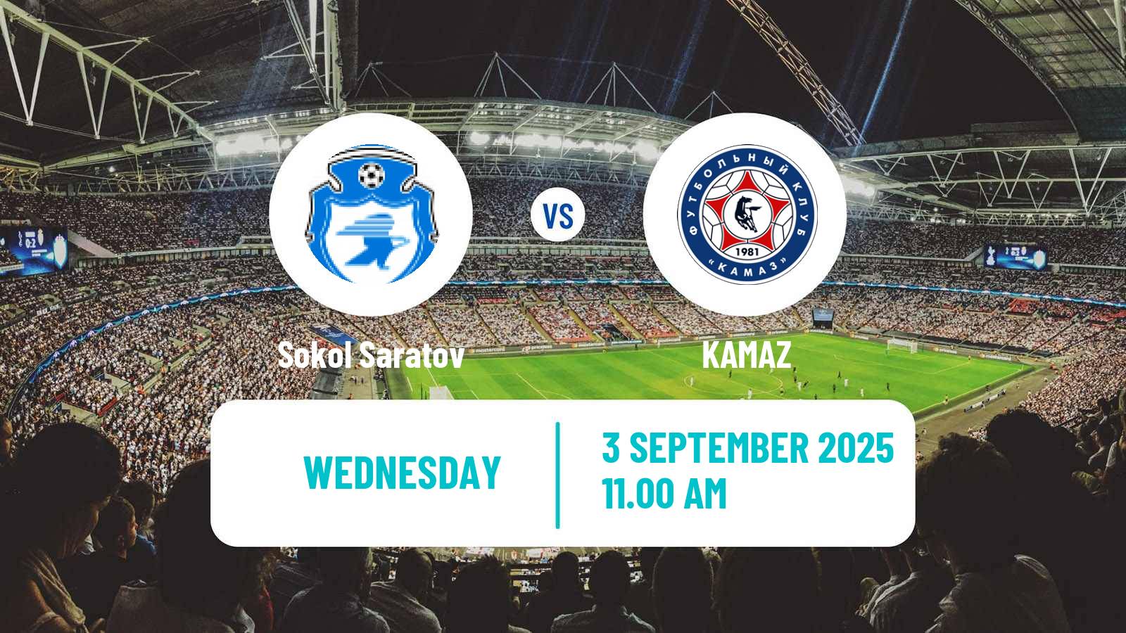 Soccer Russian FNL Sokol Saratov - KAMAZ