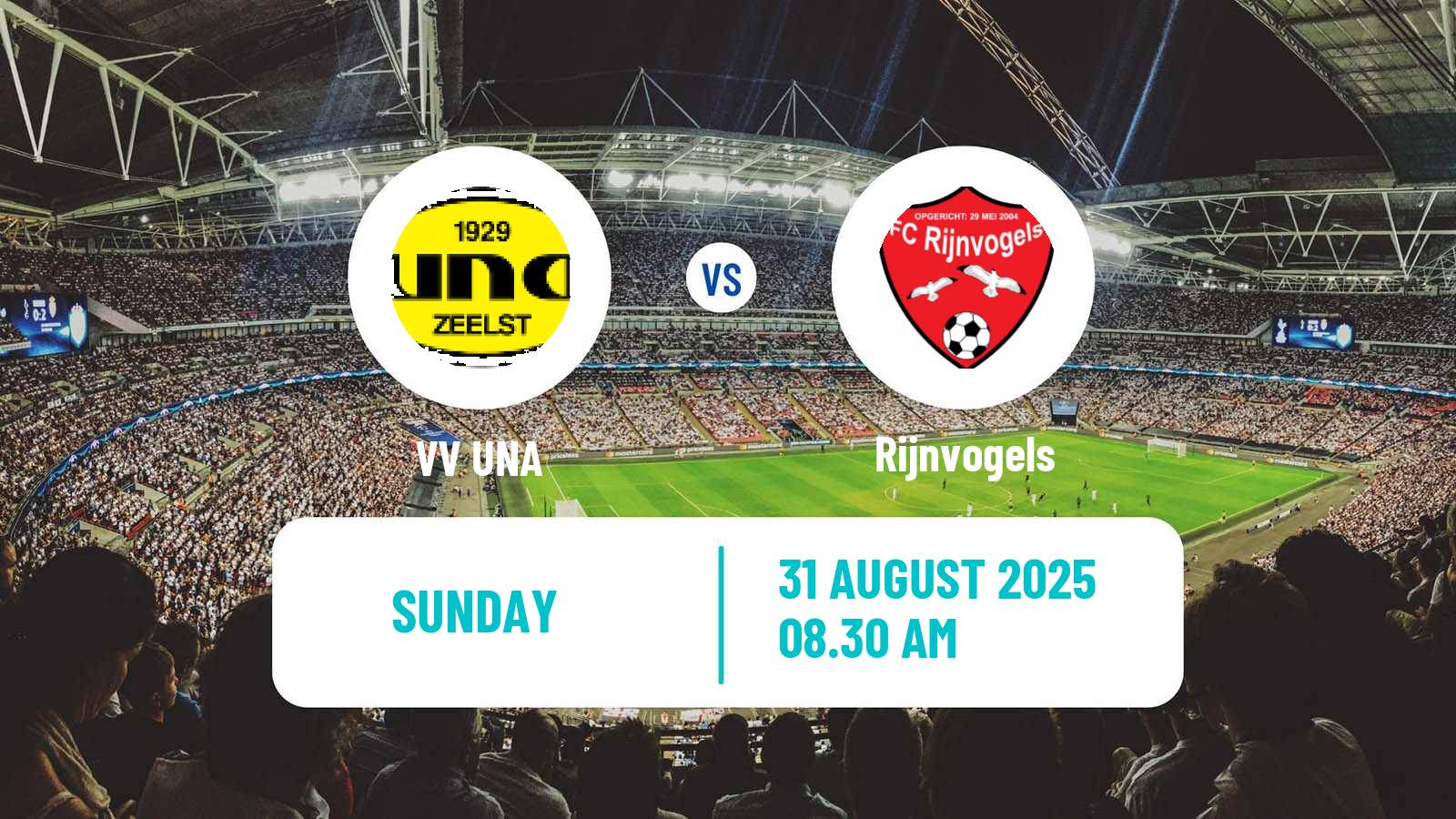 Soccer Dutch Derde Divisie UNA - Rijnvogels