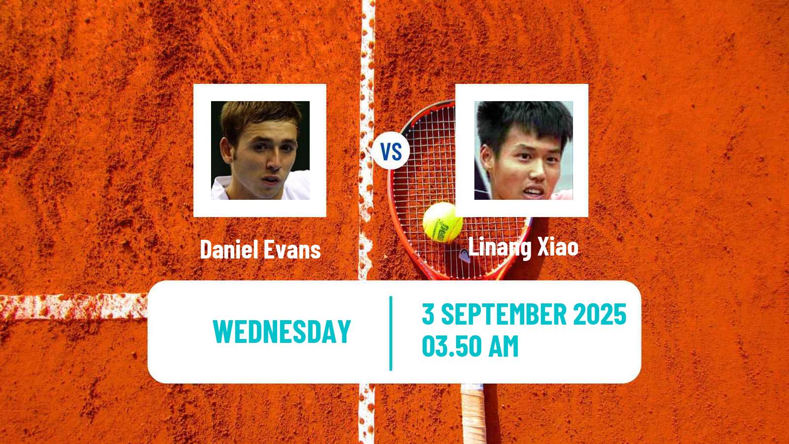 Tennis Shanghai Challenger Men Daniel Evans - Linang Xiao