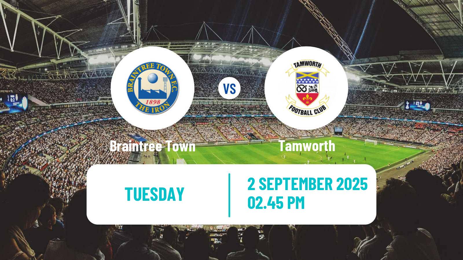 Soccer English National League Braintree Town - Tamworth