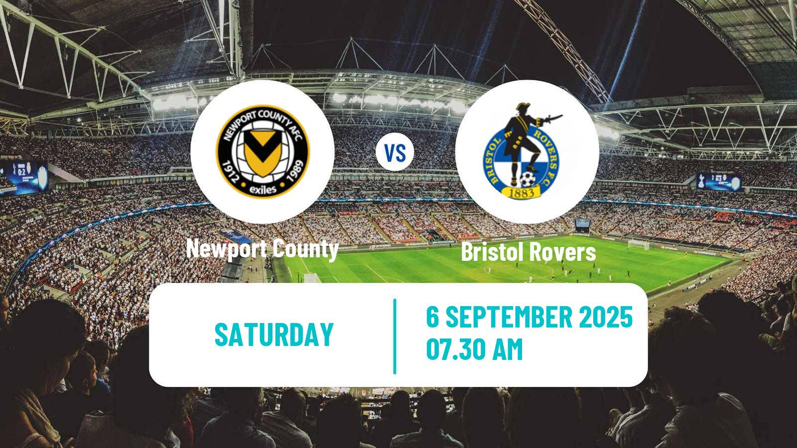 Soccer English League Two Newport County - Bristol Rovers