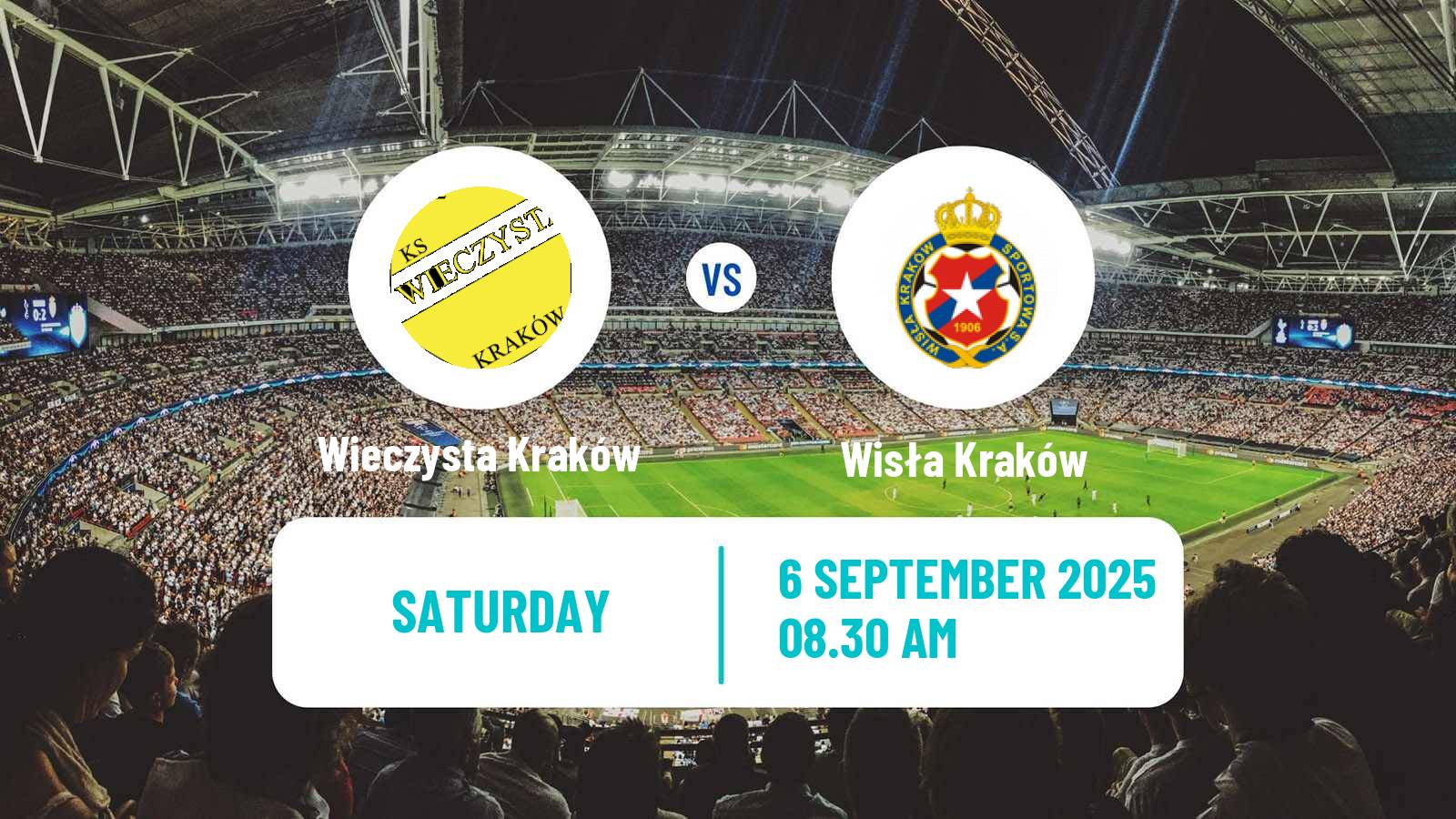 Soccer Polish Division 1 Wieczysta Kraków - Wisła Kraków