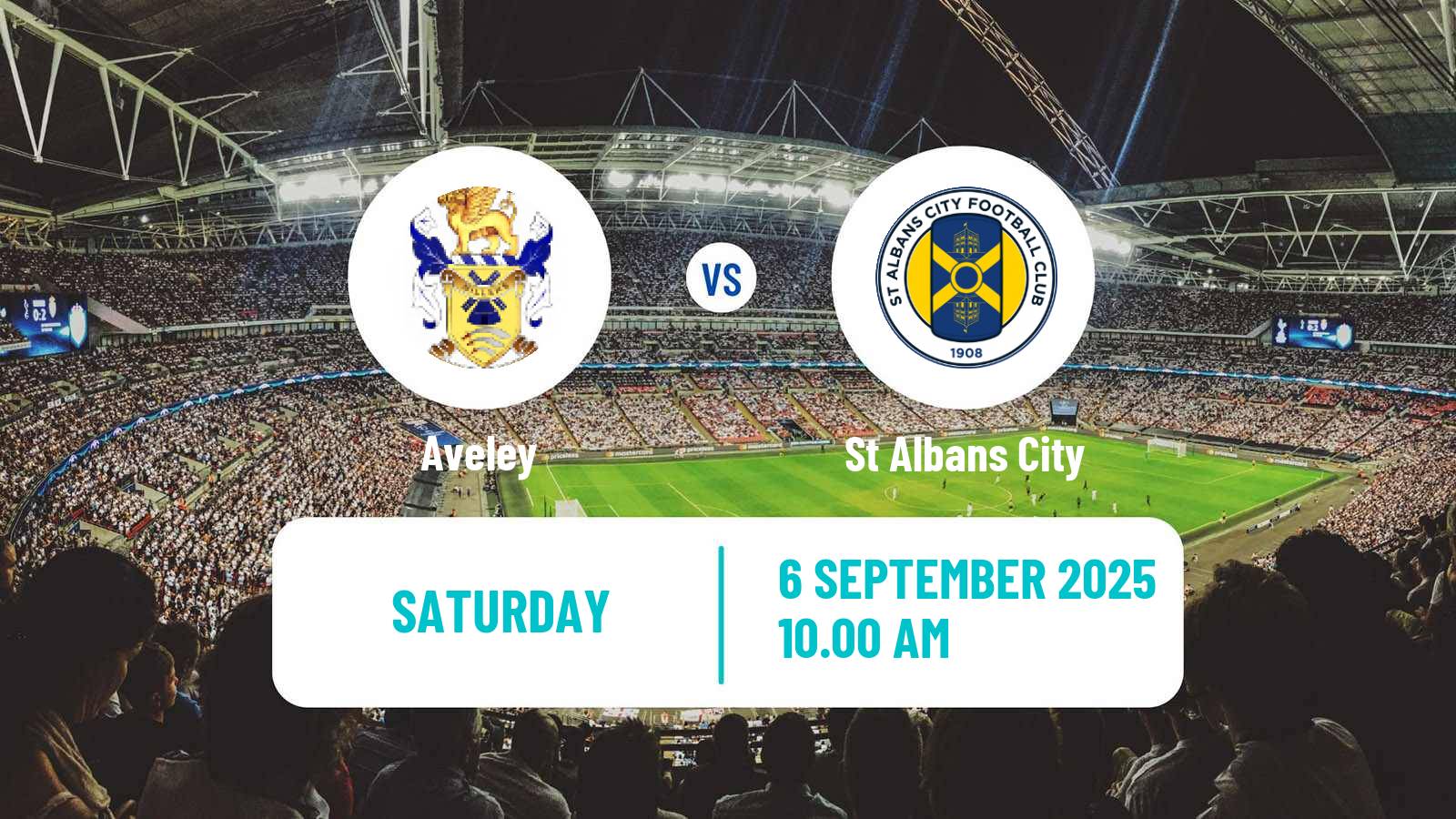 Soccer English Isthmian League Premier Division Aveley - St Albans City