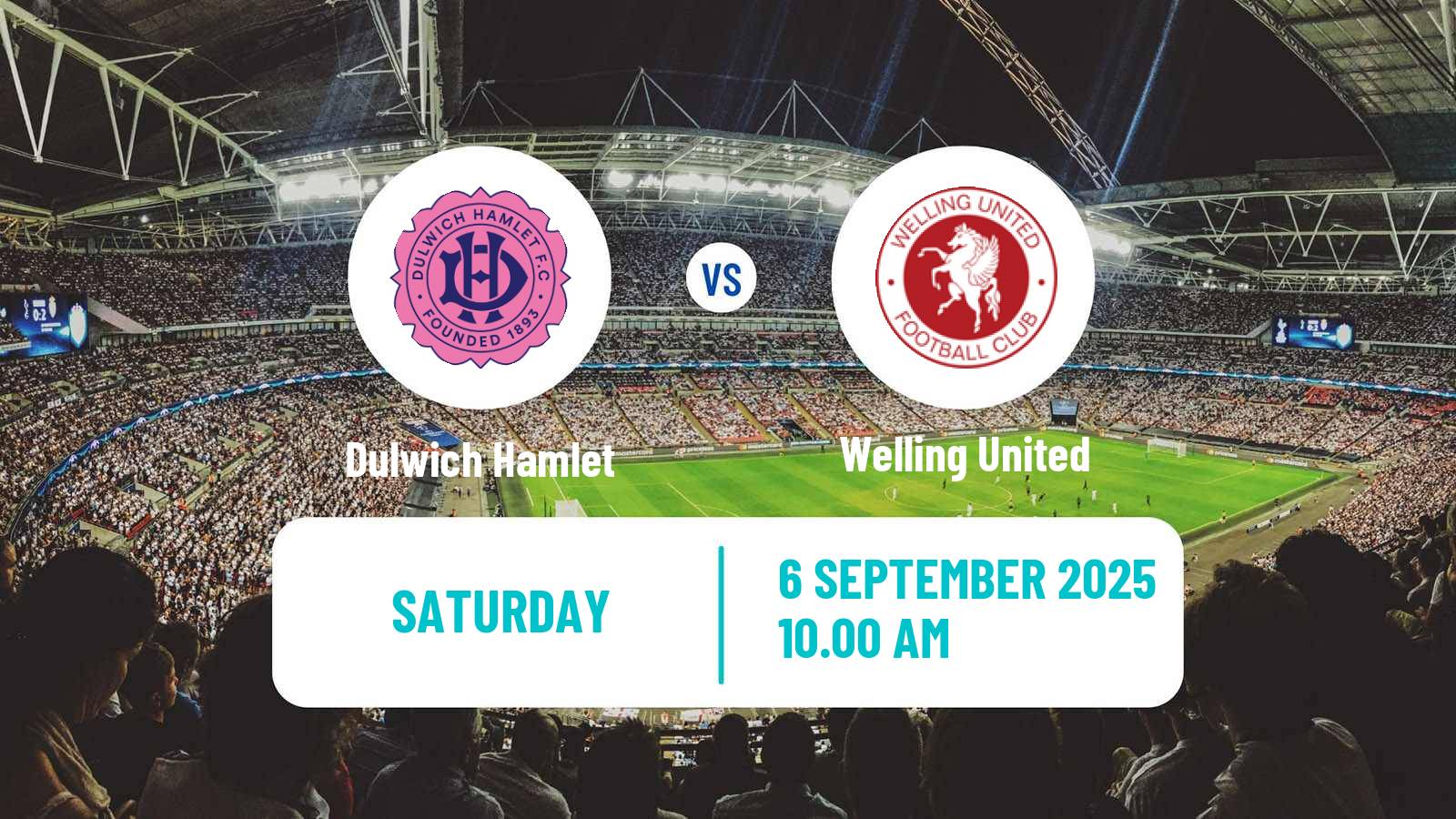 Soccer English Isthmian League Premier Division Dulwich Hamlet - Welling United