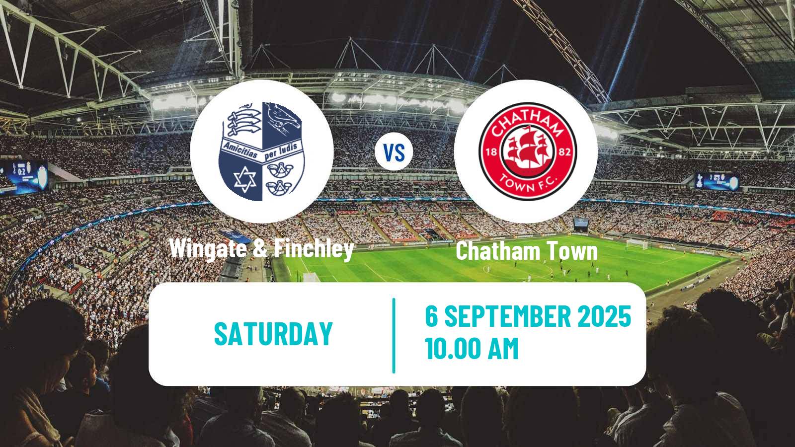 Soccer English Isthmian League Premier Division Wingate & Finchley - Chatham Town
