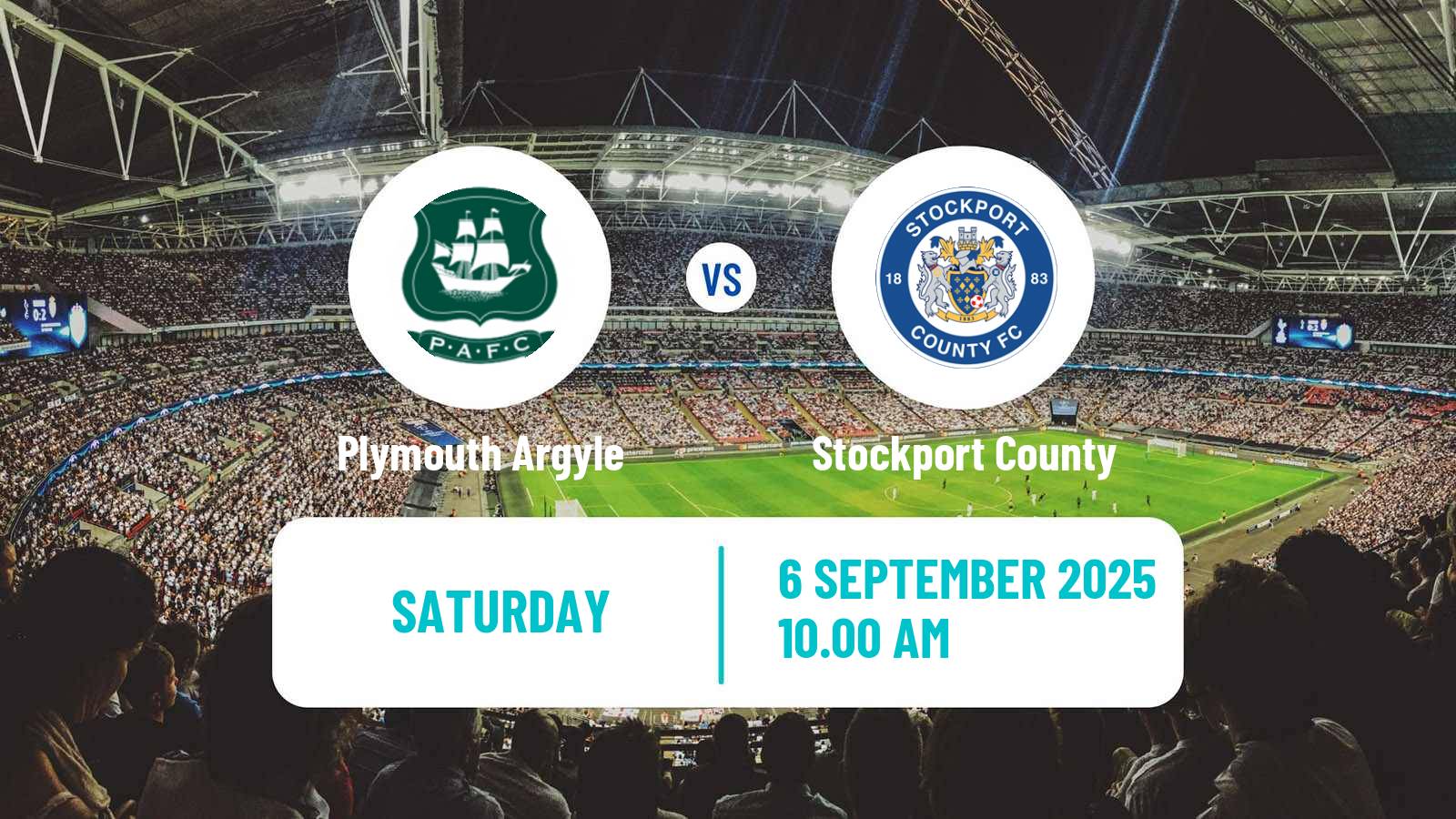 Soccer English League One Plymouth Argyle - Stockport County