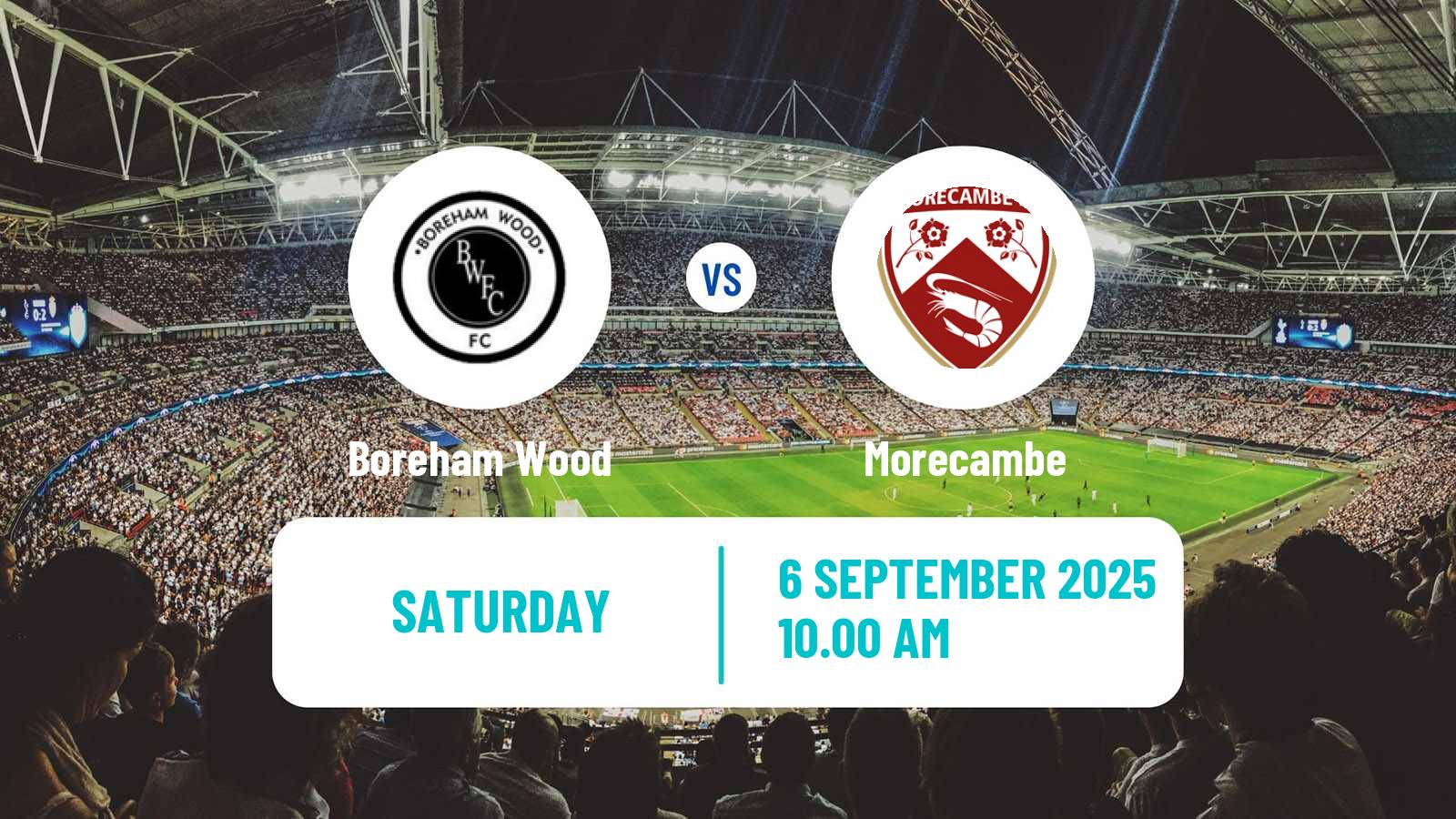Soccer English National League Boreham Wood - Morecambe