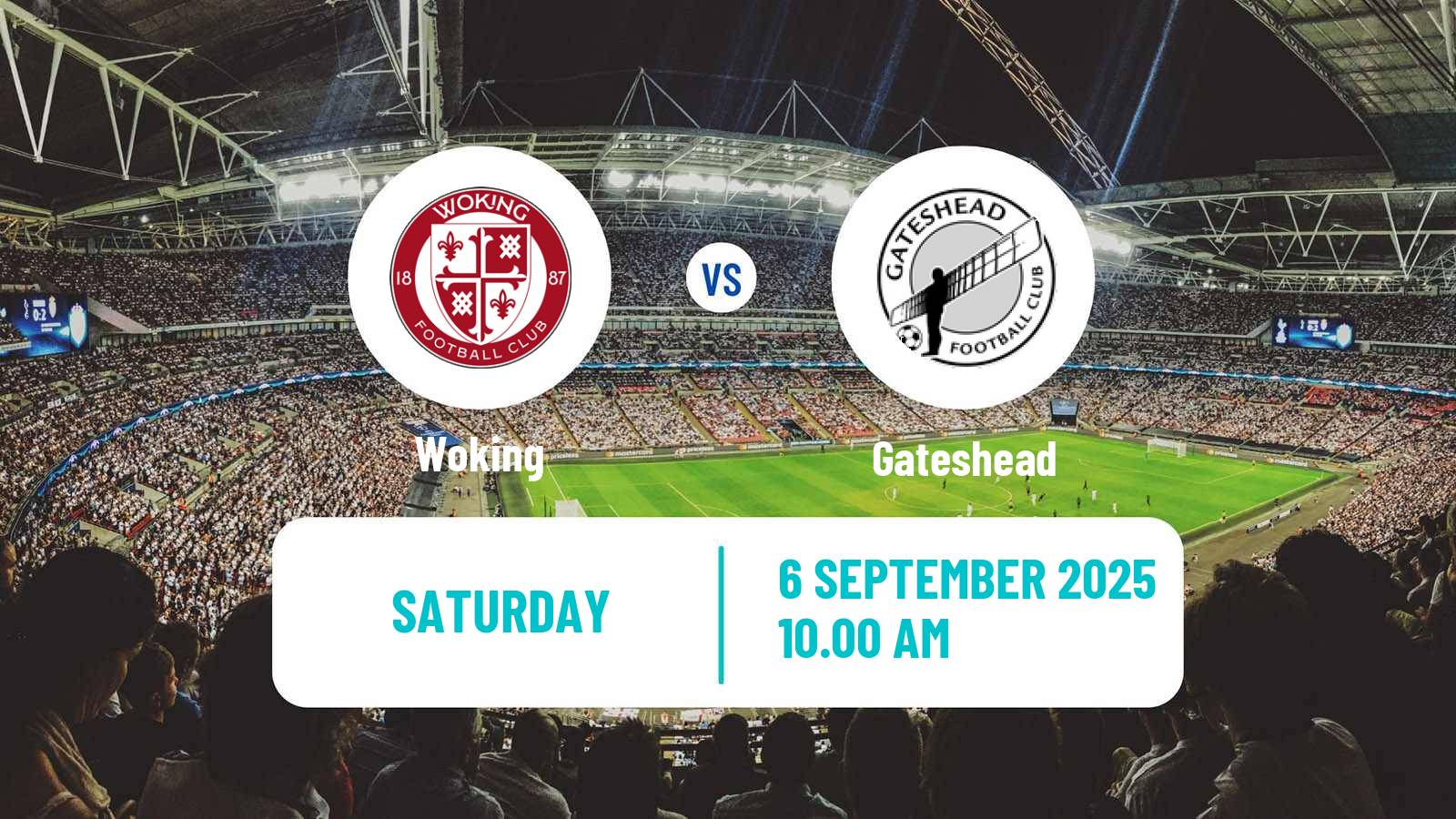 Soccer English National League Woking - Gateshead
