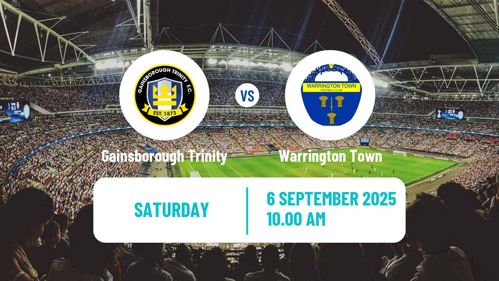 Soccer English NPL Premier Division Gainsborough Trinity - Warrington Town