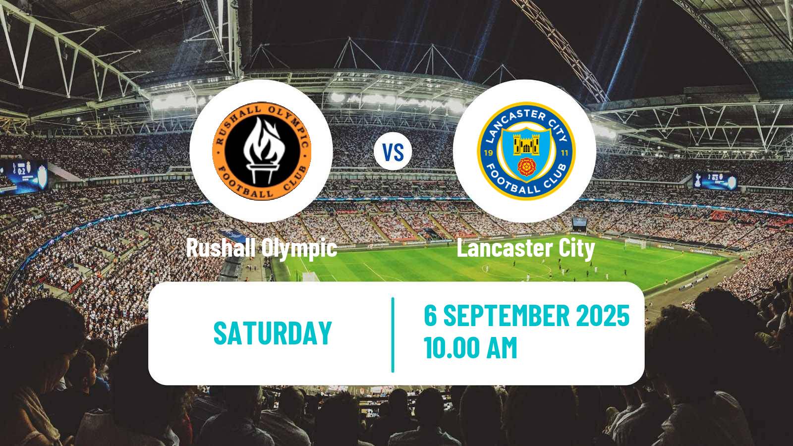 Soccer English NPL Premier Division Rushall Olympic - Lancaster City