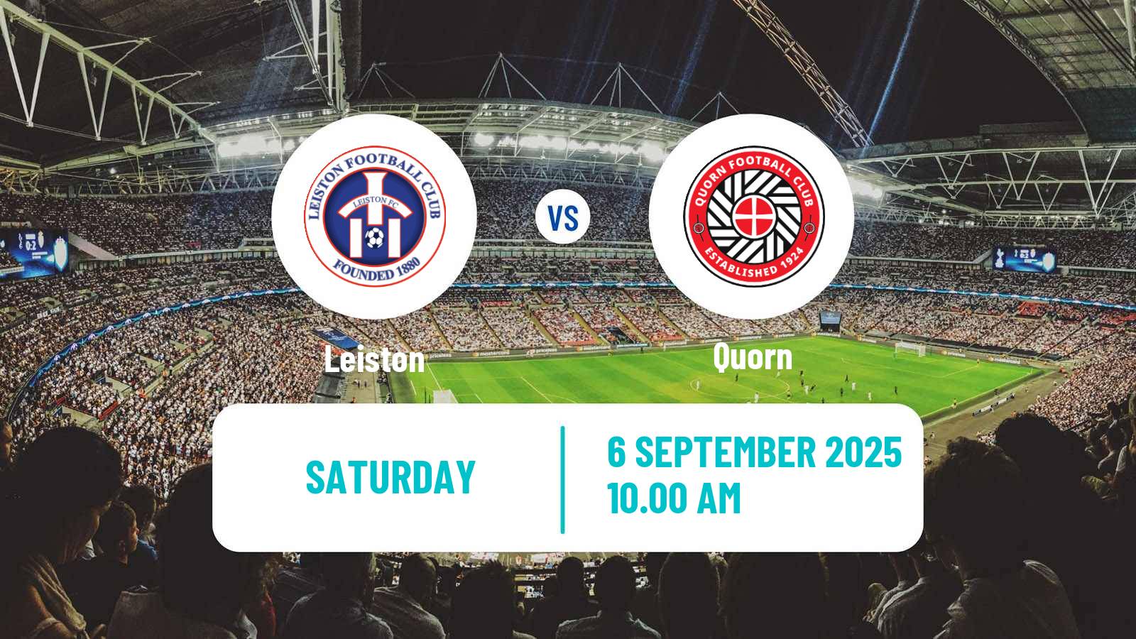 Soccer English Southern League Central Division Leiston - Quorn