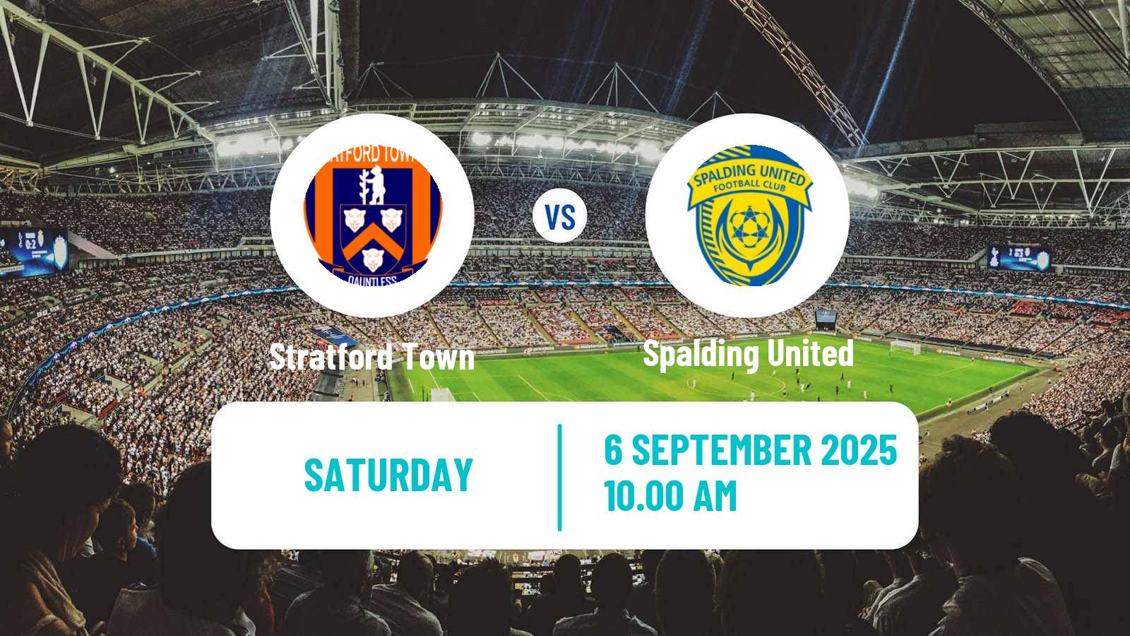 Soccer English Southern League Central Division Stratford Town - Spalding United