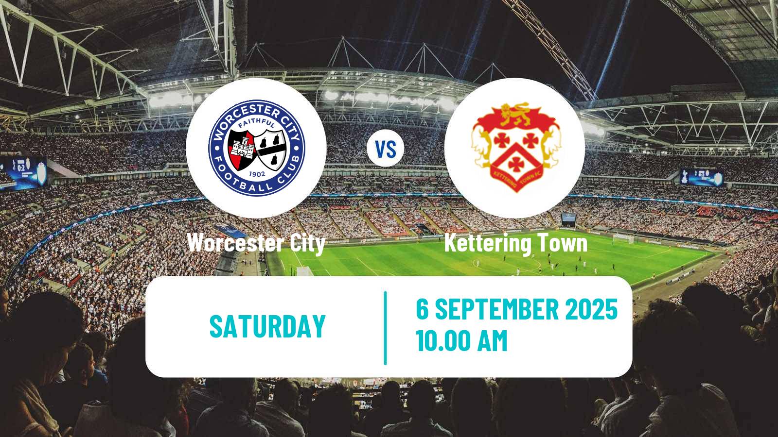 Soccer English Southern League Central Division Worcester City - Kettering Town