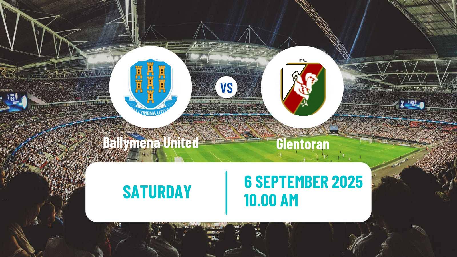 Soccer Northern Irish Premiership Ballymena United - Glentoran