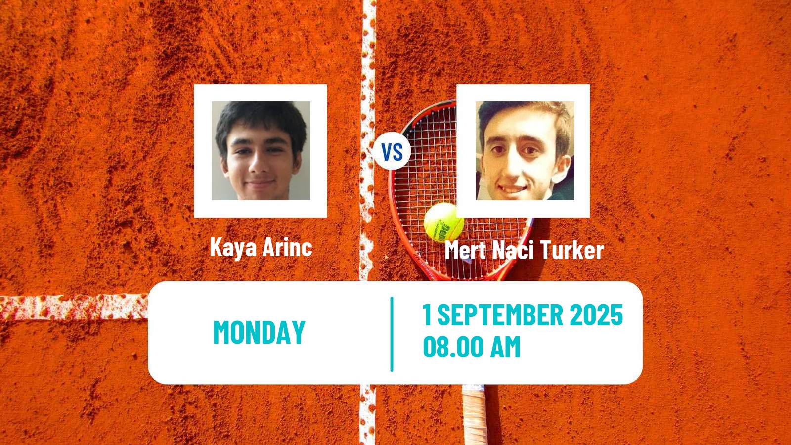 Tennis Istanbul Challenger Men Kaya Arinc - Mert Naci Turker