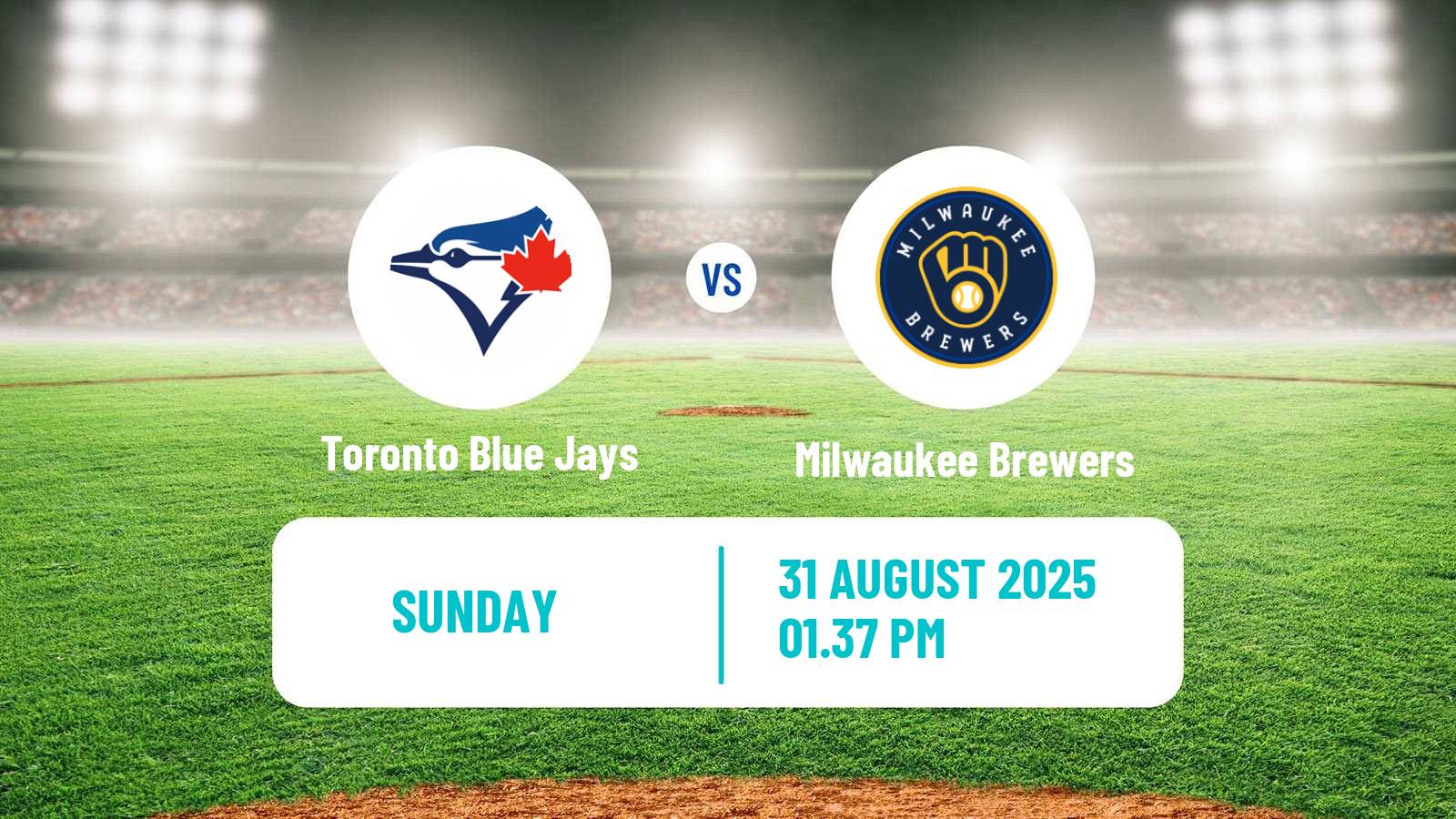 Baseball MLB Toronto Blue Jays - Milwaukee Brewers