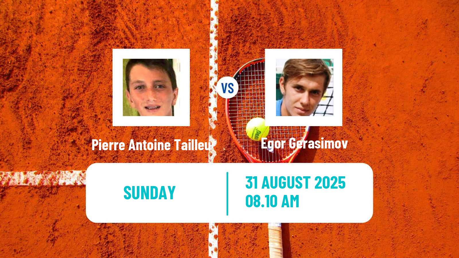 Tennis Cassis Challenger Men Pierre Antoine Tailleu - Egor Gerasimov