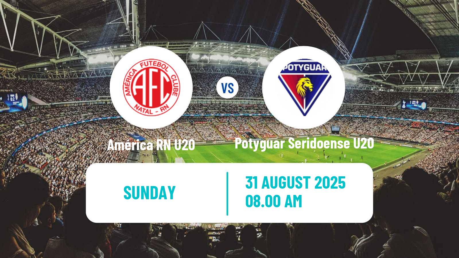 Soccer Brazilian Potiguar U20 América RN U20 - Potyguar Seridoense U20