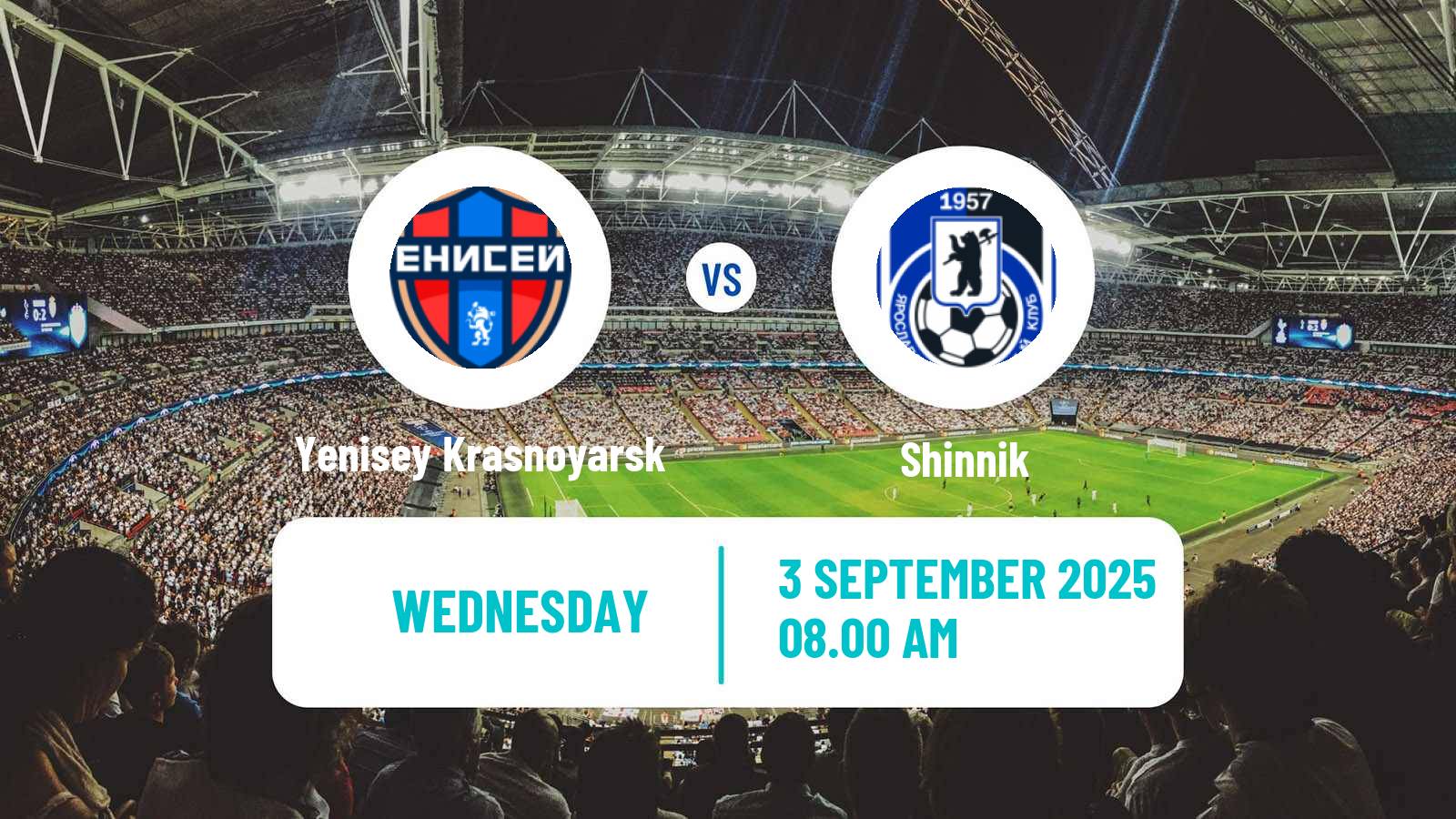 Soccer Russian FNL Yenisey Krasnoyarsk - Shinnik