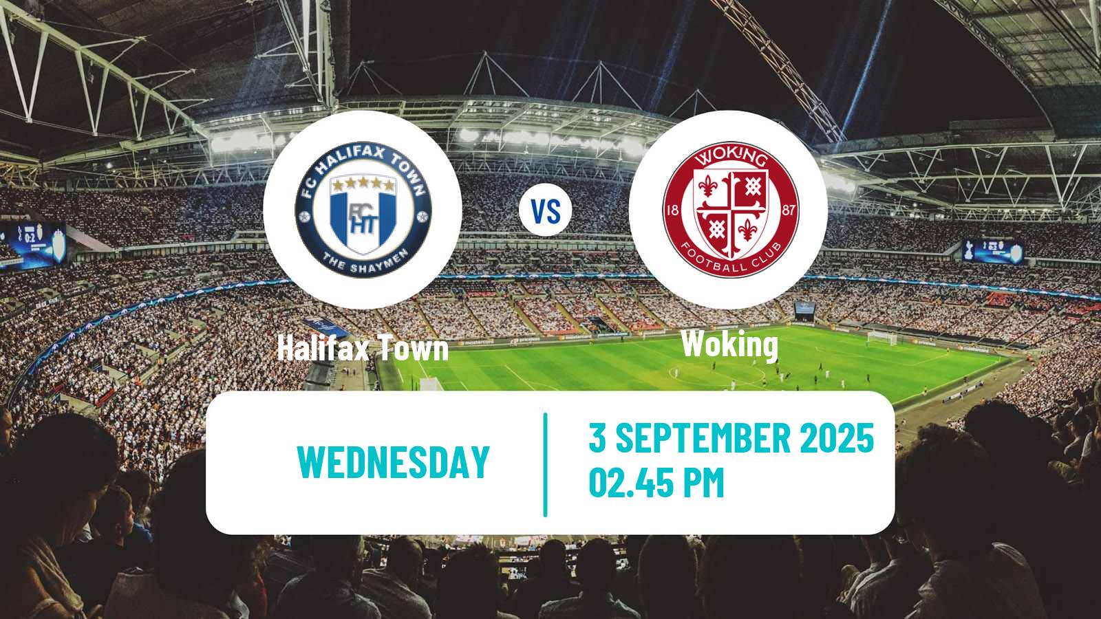 Soccer English National League Halifax Town - Woking