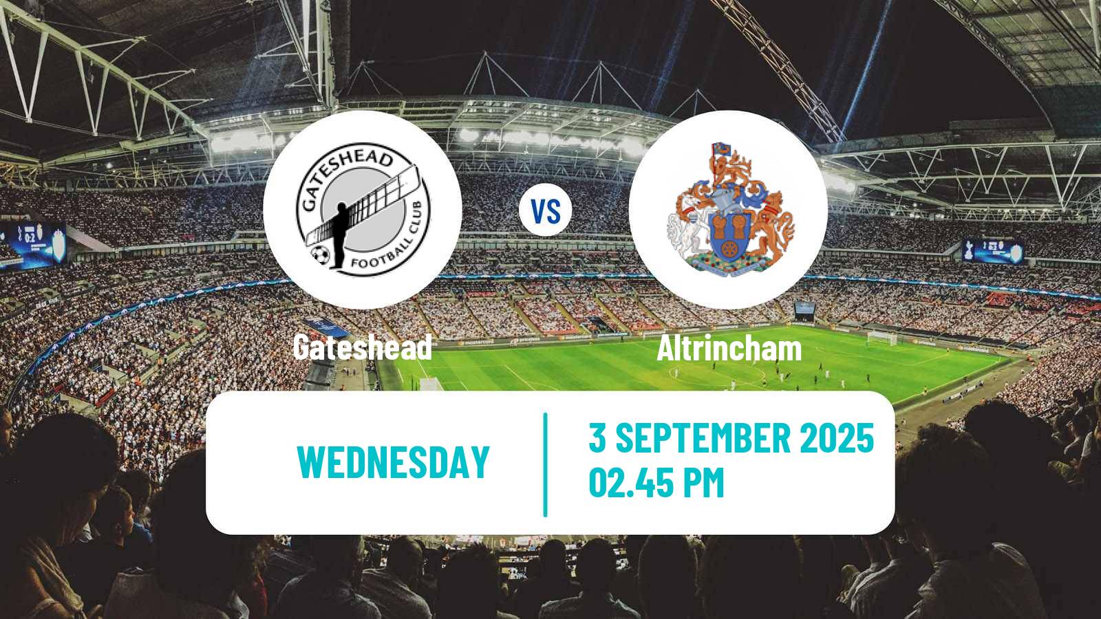 Soccer English National League Gateshead - Altrincham