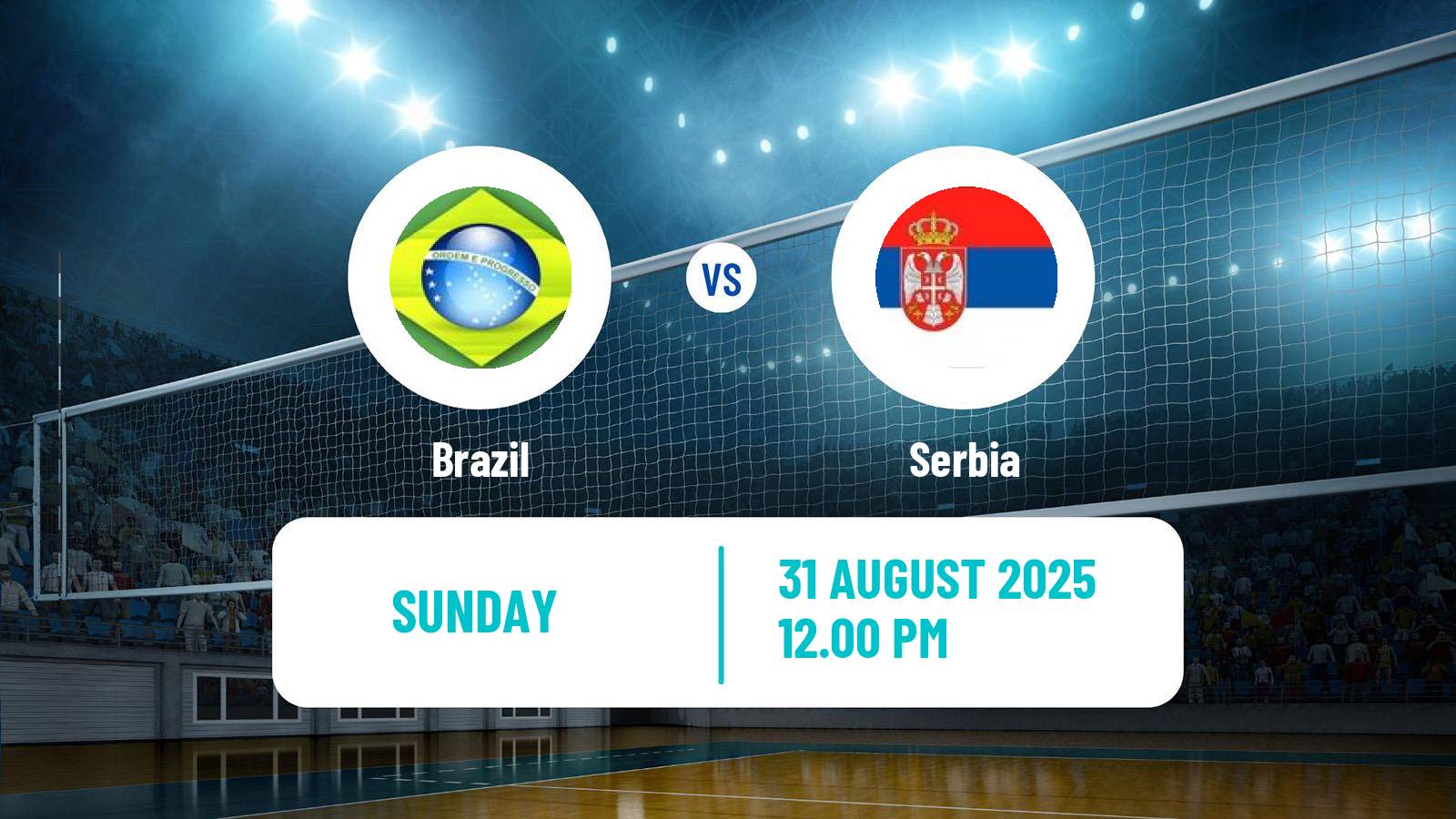 Volleyball Hubert Wagner Memorial Brazil - Serbia