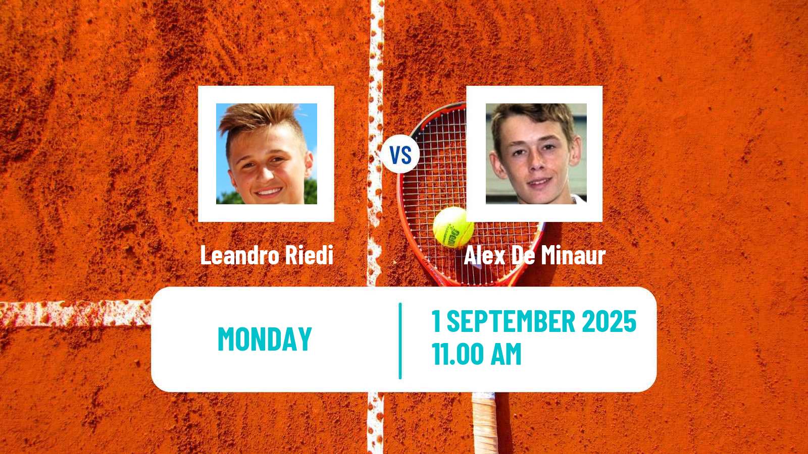 Tennis ATP US Open Leandro Riedi - Alex De Minaur
