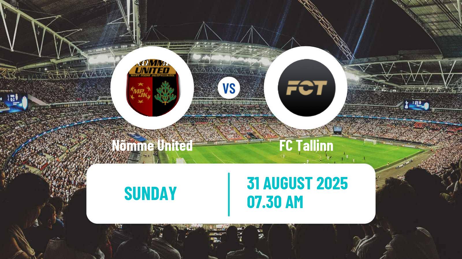 Soccer Estonian Esiliiga Nõmme United - FC Tallinn