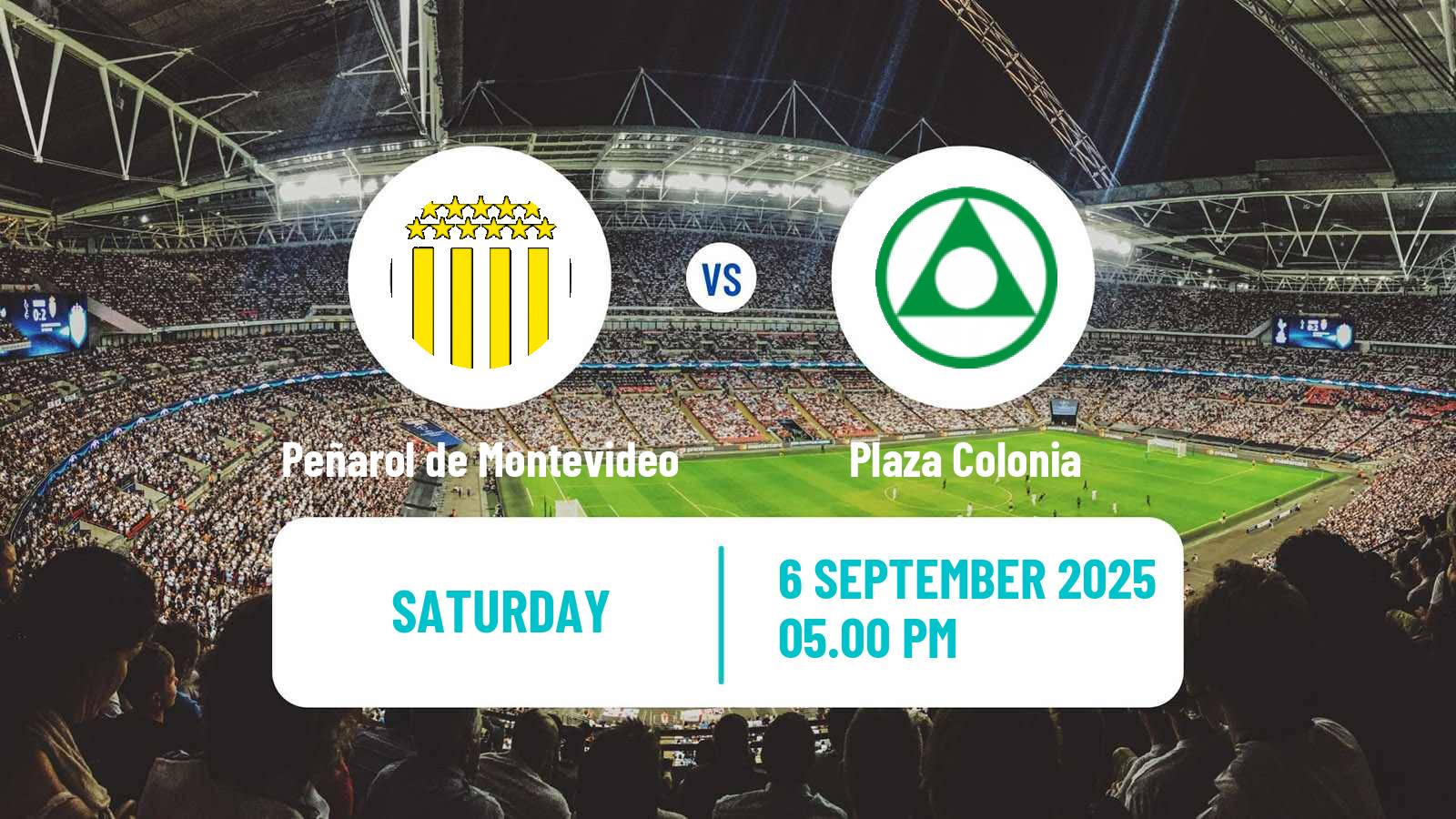 Soccer Uruguayan Primera Division Peñarol de Montevideo - Plaza Colonia